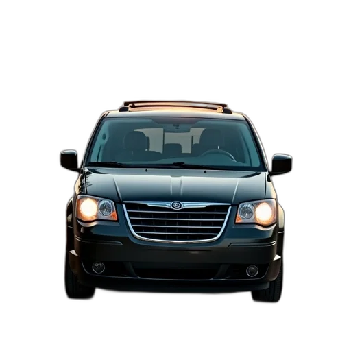 car, photorealistic, 2009, chrysler transparent PNG cut-out