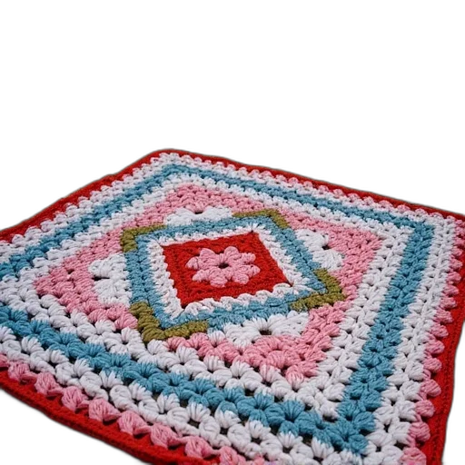 umbrella, crocheted, granny, blanket transparent PNG cut-out