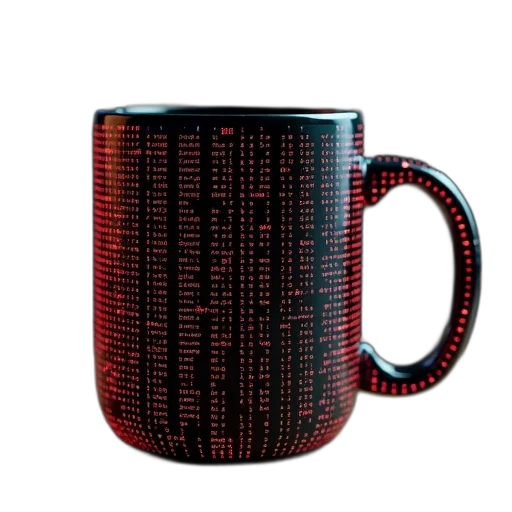 robot, cyberpunk, 3d render, vaporwave, pixel art, matrix, code, pattern transparent PNG cut-out