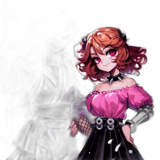 dress, staff, weapon, crown, pixel art, concept art, fantasy art, anime transparent PNG cut-out