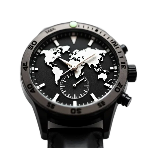 3d render, close-up, image, black, silver, wristwatch, textured, dial transparent PNG cut-out