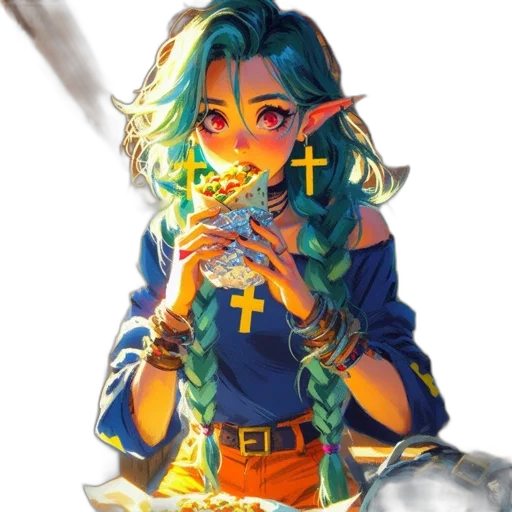 sword, staff, food, weapon, pixel art, fantasy art, concept art, anime transparent PNG cut-out