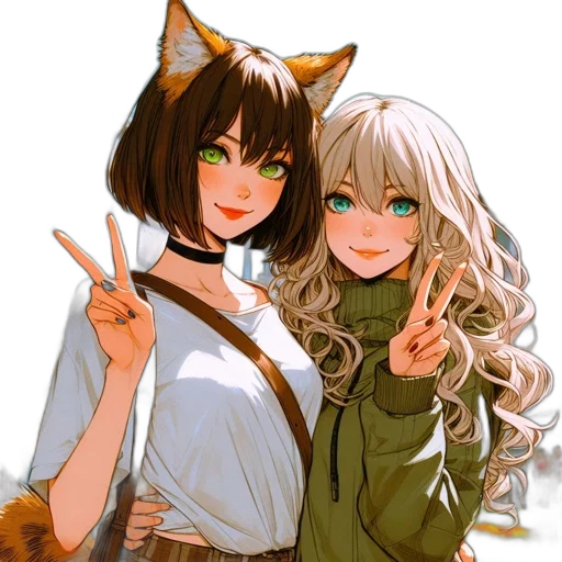 staff, animal, mask, anime, fantasy art, pixel art, watercolor, green transparent PNG cut-out