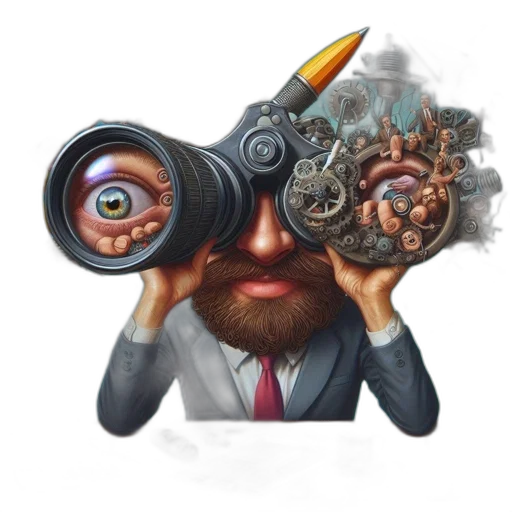 mask, staff, face, robot, concept art, fantasy art, photorealistic, 3d render transparent PNG cut-out