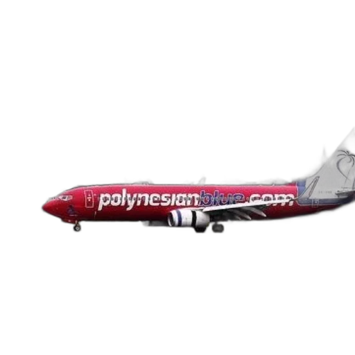 3d render, red, airplane, polynesianblue, com, written, taking, off transparent PNG cut-out
