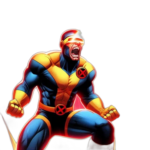 comic book art, concept art, 3d render, superhero, figure, distinctive, costume, equipped transparent PNG cut-out