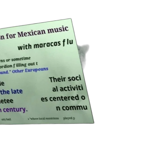 text, overlay, blurred, background, reads, mexican, music, maracas transparent PNG cut-out