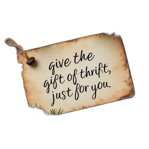 gift, card, grungy, saying transparent PNG cut-out