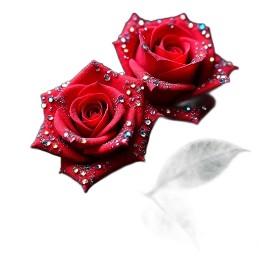 jewelry, flower, crown, 3d render, photorealistic, fantasy art, oil painting, red transparent PNG cut-out
