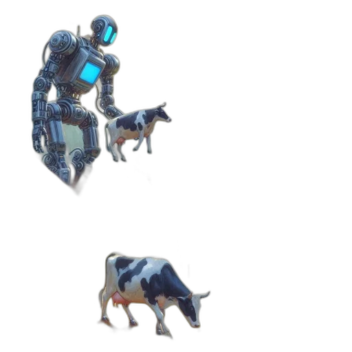 robot, animal, creature, weapon, concept art, 3d render, pixel art, cyberpunk transparent PNG cut-out