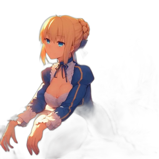 dress, jacket, staff, robot transparent PNG cut-out