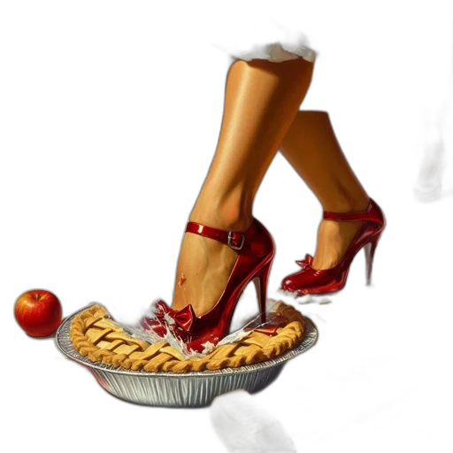 shoes, food, jewelry, concept art, 3d render, photorealistic, fantasy art, individual transparent PNG cut-out