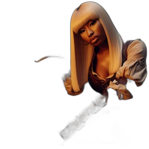 hair, weapon, staff, sword, concept art, 3d render, photorealistic, fantasy art transparent PNG cut-out