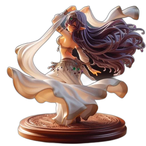 concept art, fantasy art, 3d render, photorealistic, elegant, jeweled, woman, stands transparent PNG cut-out
