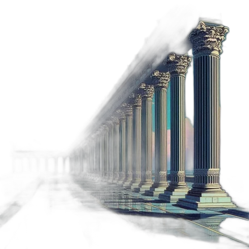 building, sword, crown, furniture, 3d render, concept art, photorealistic, vaporwave transparent PNG cut-out