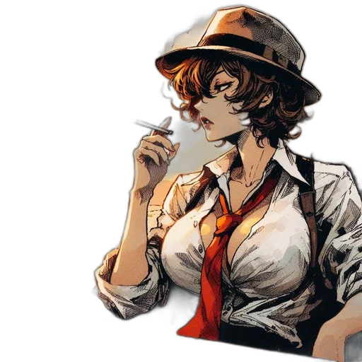 hat, staff, weapon, umbrella, concept art, pixel art, comic book art, anime transparent PNG cut-out