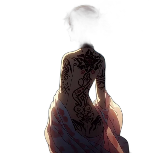 mask, dress, face, creature, concept art, fantasy art, watercolor, comic book art transparent PNG cut-out