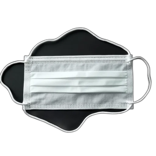 mask, food, hat, crown, monochrome, white, surgical, string transparent PNG cut-out