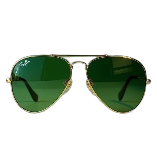 green, ray, ban, aviator transparent PNG cut-out