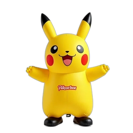 animal, creature, staff, weapon, 3d render, concept art, yellow, inflatable transparent PNG cut-out