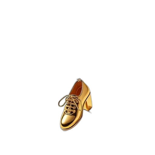 shoes, jewelry, crown, 3d render, golden, earth tones, close-up, image transparent PNG cut-out