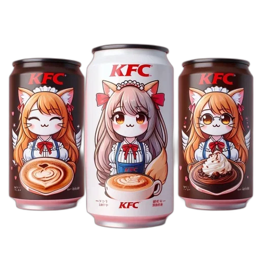 food, bottle, concept art, anime, pixel art, 3d render, three, kfc transparent PNG cut-out