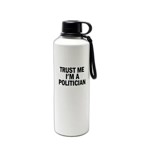 bottle, staff, white, plastic, water, black, cap, strap transparent PNG cut-out