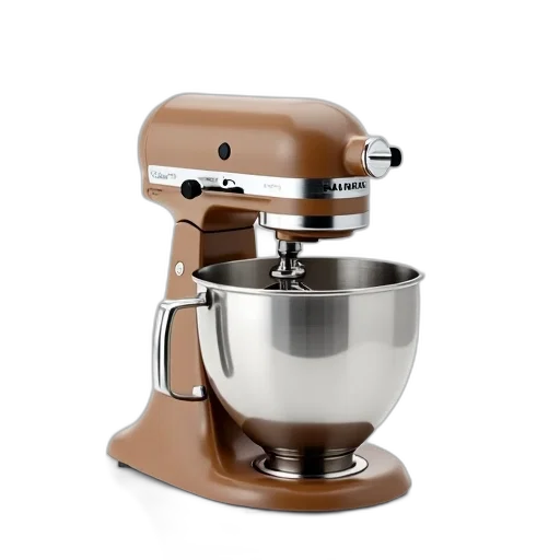 robot, food, modern, stainless, steel, stand, mixer, sleek transparent PNG cut-out