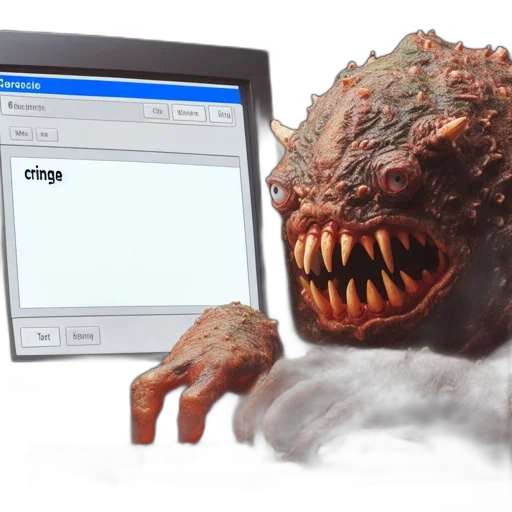 creature, dragon, 3d render, interacts, cargocle, app, computer, screen transparent PNG cut-out