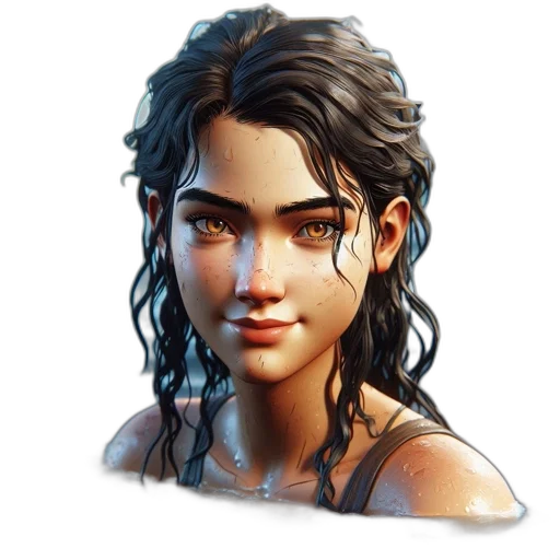 face, weapon, jewelry, staff, fantasy art, concept art, photorealistic, pixel art transparent PNG cut-out