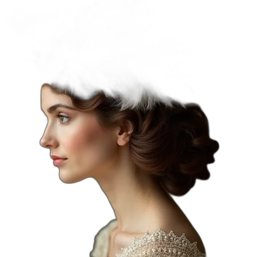 hat, crown, dress, face transparent PNG cut-out