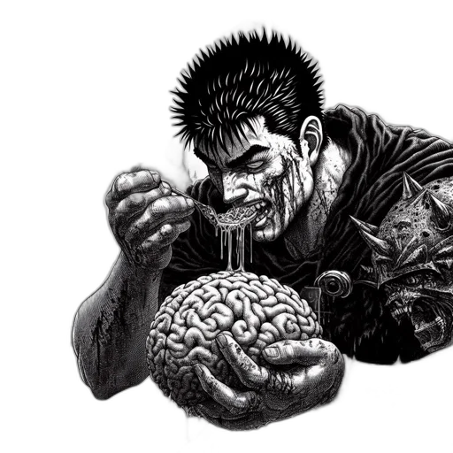 comic book art, concept art, photorealistic, cyberpunk, ominous, creature, sporting, spiky transparent PNG cut-out
