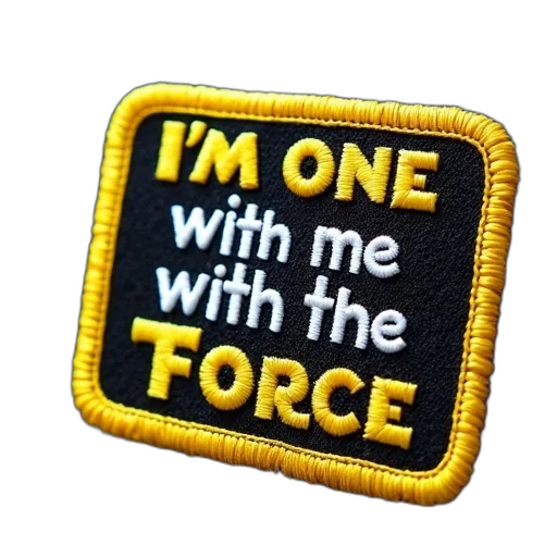 jacket, staff, weapon, furniture, close-up, star, wars-themed, patch transparent PNG cut-out