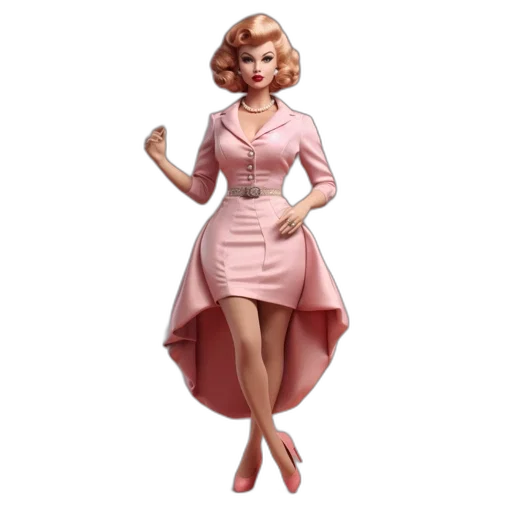 dress, concept art, 3d render, cartoon, pixel art, woman, past, depicted transparent PNG cut-out