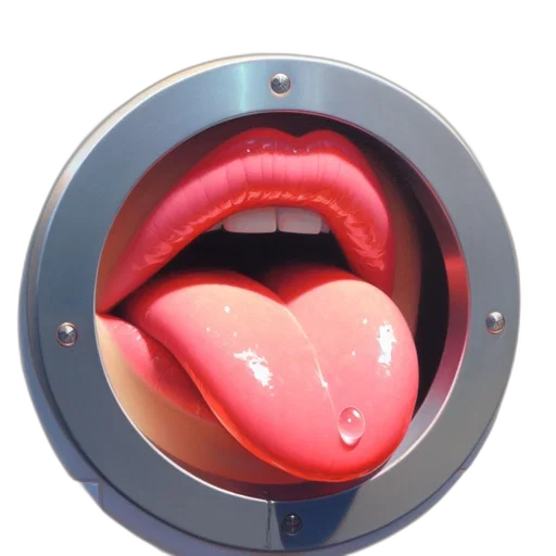 face, jewelry, 3d render, photorealistic, unusual, scene, features, circular transparent PNG cut-out