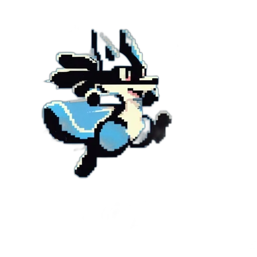 robot, animal, dragon, creature, pixel art, concept art, vaporwave, cartoon transparent PNG cut-out