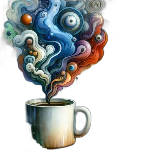 watercolor, fantasy art, photorealistic, concept art, fog, outer space, imaginative, art transparent PNG cut-out