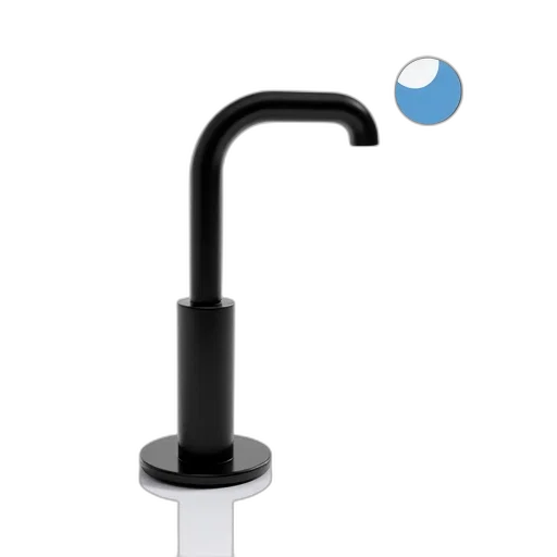 umbrella, staff, 3d render, sleek, modern, black, faucet, single transparent PNG cut-out