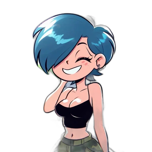 dress, staff, cartoon, anime, concept art, pixel art, blue, green transparent PNG cut-out