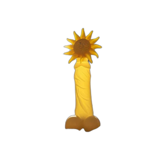 flower, crown, staff, weapon, 3d render, concept art, fantasy art, golden transparent PNG cut-out