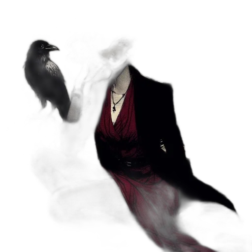mask, dress, dragon, creature, concept art, photorealistic, fantasy art, watercolor transparent PNG cut-out