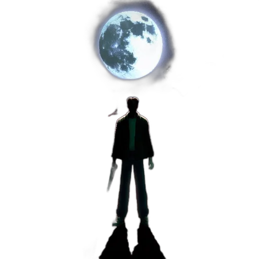 staff, jacket, robot, sword, concept art, comic book art, 3d render, fantasy art transparent PNG cut-out