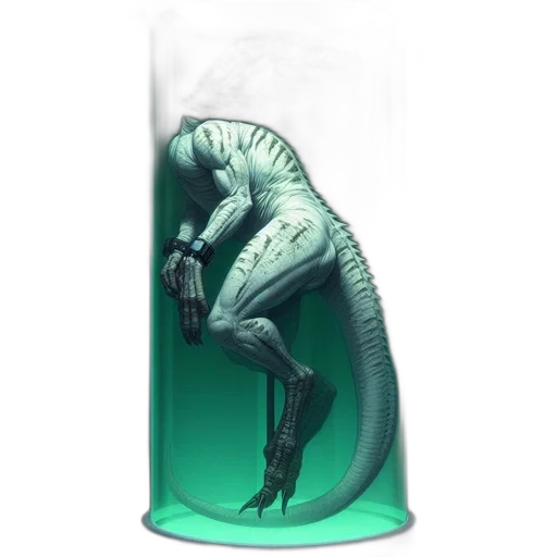 dragon, creature, bottle, animal, concept art, 3d render, vaporwave, fantasy art transparent PNG cut-out