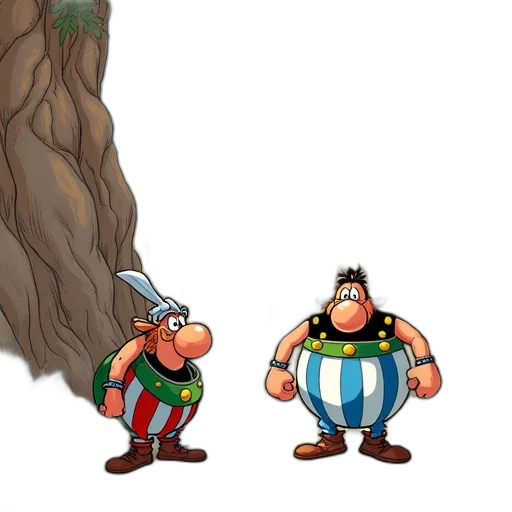 concept art, 3d render, comic book art, cartoon, underwater, cover, book, asterix transparent PNG cut-out