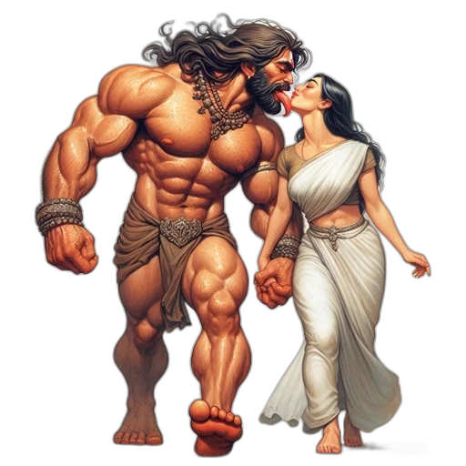 comic book art, concept art, fantasy art, pixel art, ancient, couple, man, accessories transparent PNG cut-out
