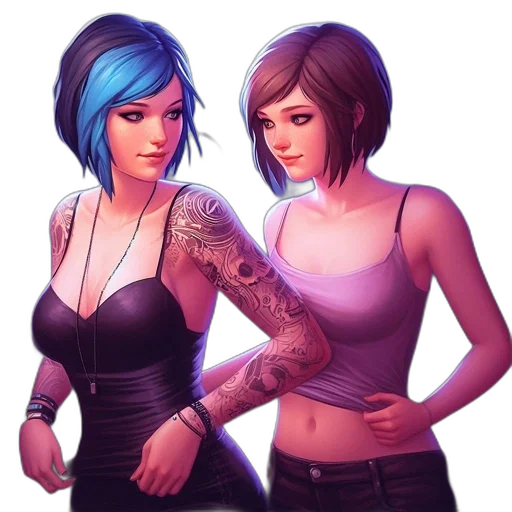 concept art, cyberpunk, comic book art, fantasy art, neon lights, blue, neon, dark transparent PNG cut-out