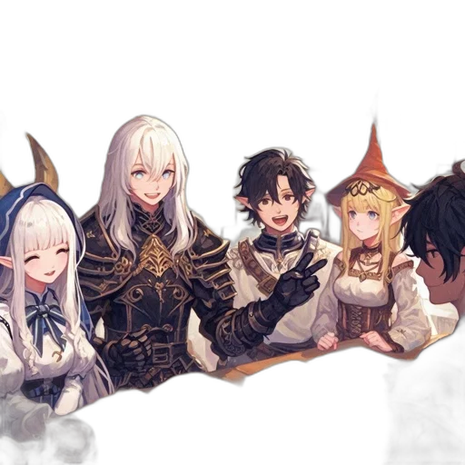 dragon, staff, sword, crown, fantasy art, concept art, pixel art, anime transparent PNG cut-out