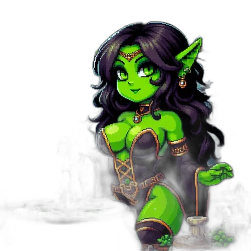 staff, fantasy art, concept art, pixel art, comic book art, green, mystical, scene transparent PNG cut-out