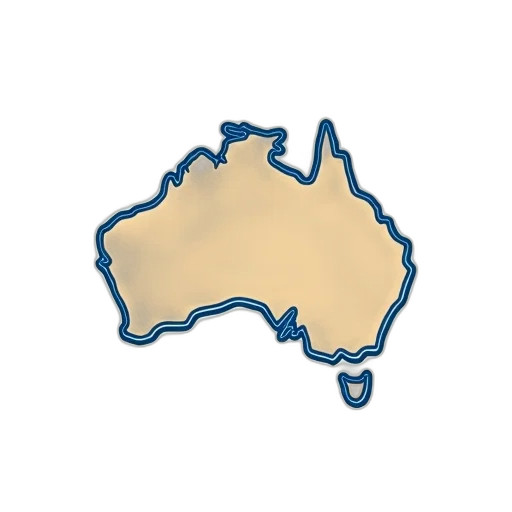 stylized, map, australia, union, jack, upper, left, corner transparent PNG cut-out