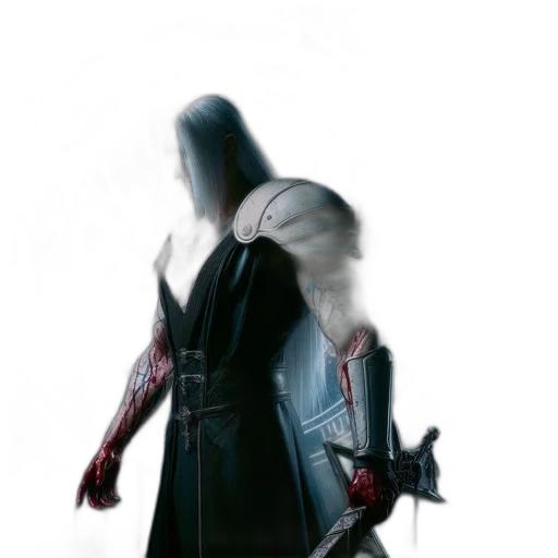 sword, weapon, jacket, mask transparent PNG cut-out
